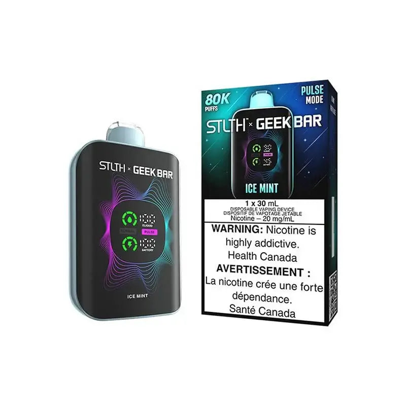STLTH x Geek Bar 80K - Ice Mint - Disposable Vape - Vapeshop Mania