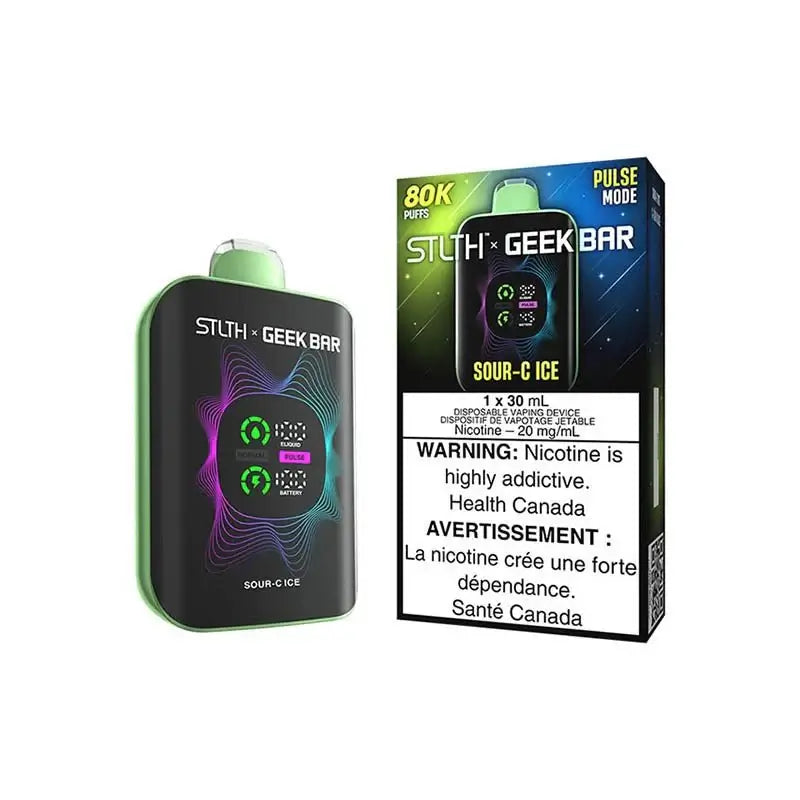 STLTH x Geek Bar 80K - Sour-C Ice - Disposable Vape - Vapeshop Mania
