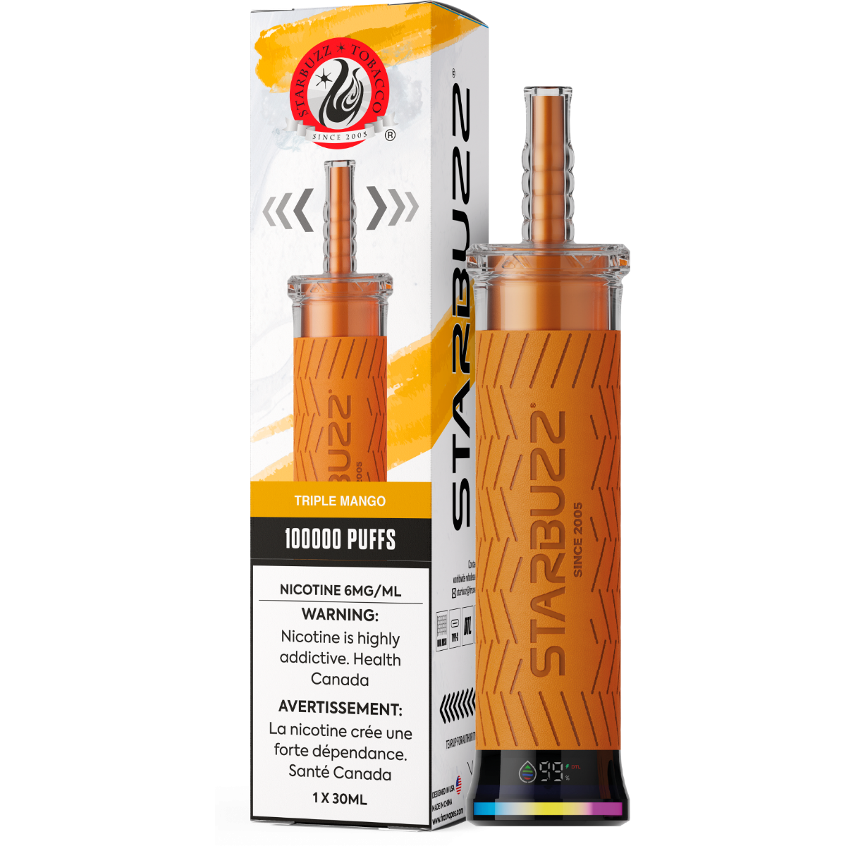 Starbuzz E-Hose 100K - Triple Mango - Disposable Vape - Vapeshop Mania