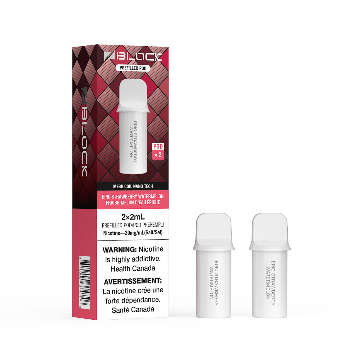 ZBlock 2mL Pod 2-Pack - Epic Strawberry Watermelon
