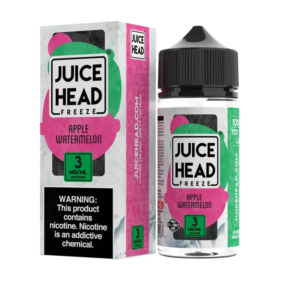 Apple Watermelon FREEZE by Juice Head - Freebase Vape Juice - Vapeshop Mania