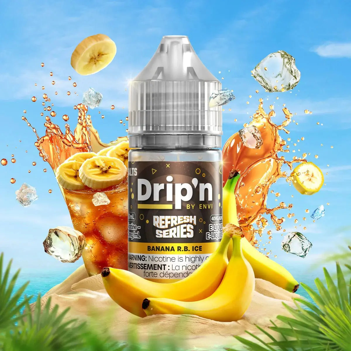 Shop Banana R.B. Ice by Drip'n Envi Refresh - Salt Nic Vape Juice - at Vapeshop Mania