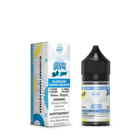 Blueberry Lemon Squeeze by Flavour Beast Unleashed Sippin - Salt Nic Vape Juice - Vapeshop Mania