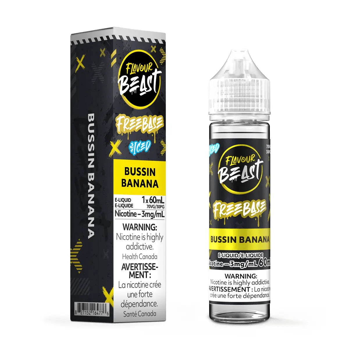 Bussin Banana Iced by Flavour Beast - Freebase Vape Juice - Vapeshop Mania