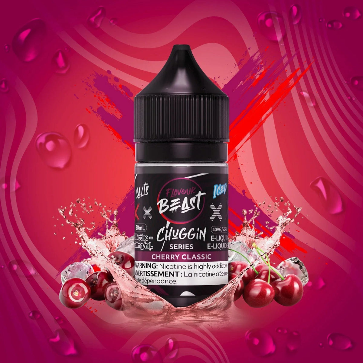 Chuggin Cherry Classic Iced by Flavour Beast - Salt Nic Vape Juice - Vapeshop Mania