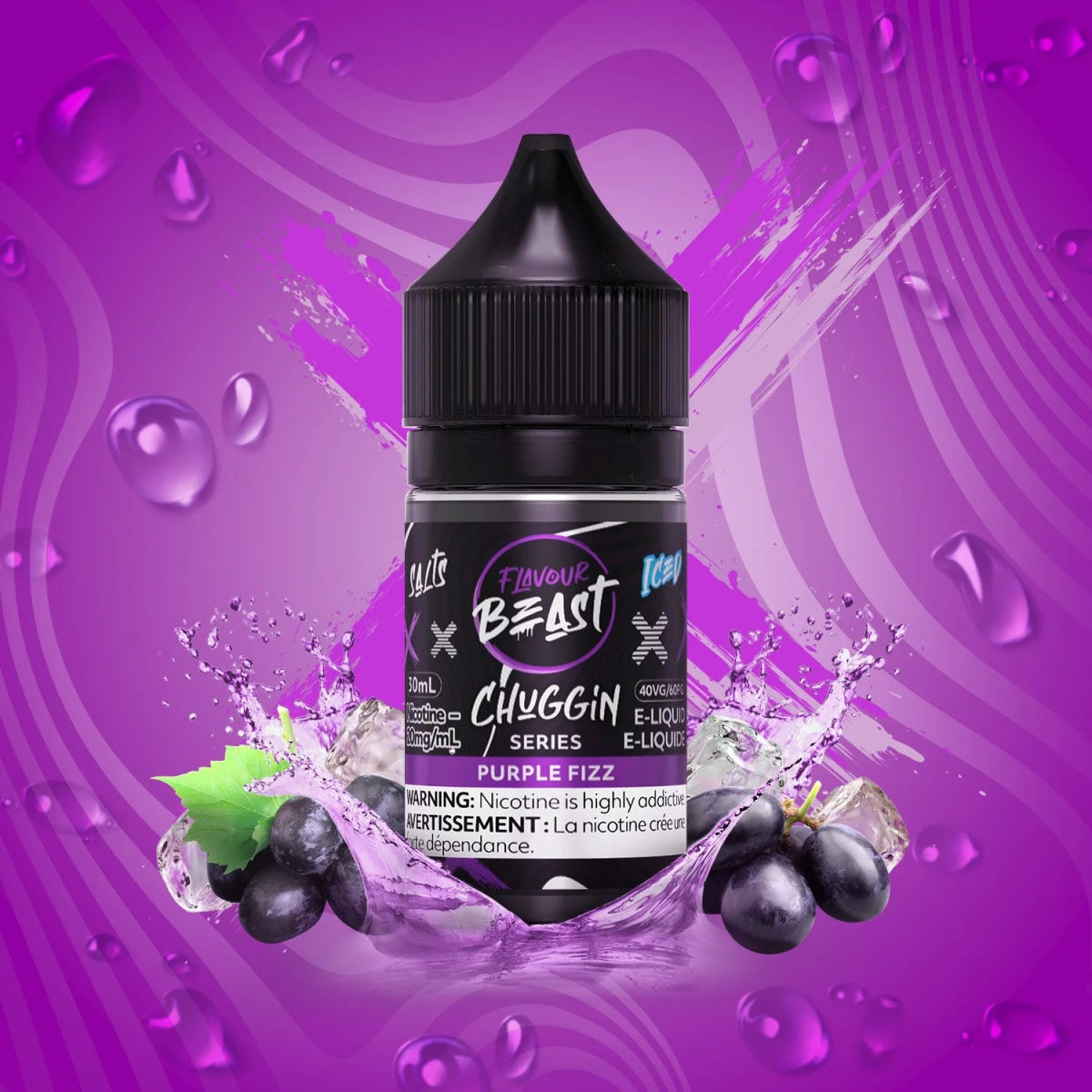 Chuggin Purple Fizz Iced by Flavour Beast - Salt Nic Vape Juice - Vapeshop Mania