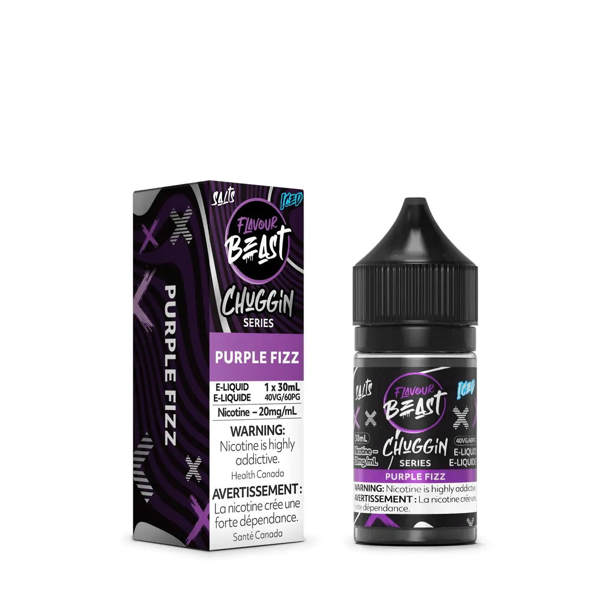 Chuggin Purple Fizz Iced by Flavour Beast - Salt Nic Vape Juice - Vapeshop Mania