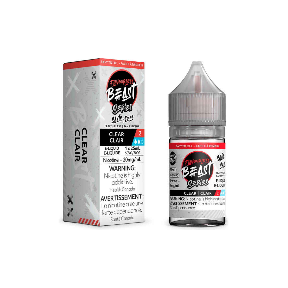 Clear 2 by Flavourless Beast - Salt Nic Vape Juice - Vapeshop Mania