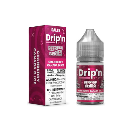 Shop Cranberry Canada D Ice by Drip'n Envi Refresh - Salt Nic Vape Juice - at Vapeshop Mania