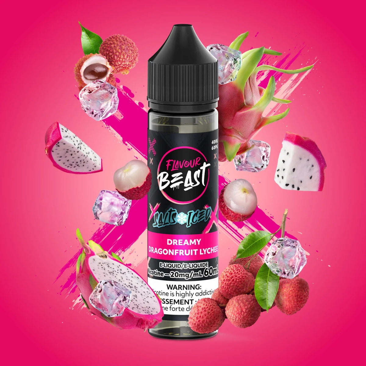 Dreamy Dragonfruit Lychee Iced by Flavour Beast - Salt Nic Vape Juice - Vapeshop Mania