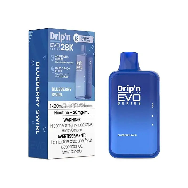 Drip'n by Envi EVO Series 28k Disposable - Blueberry Swirl - Vapeshop Mania