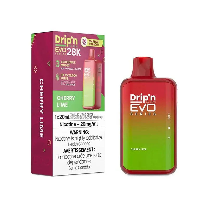 Drip'n by Envi EVO Series 28K Disposable - Cherry Lime - Vapeshop Mania
