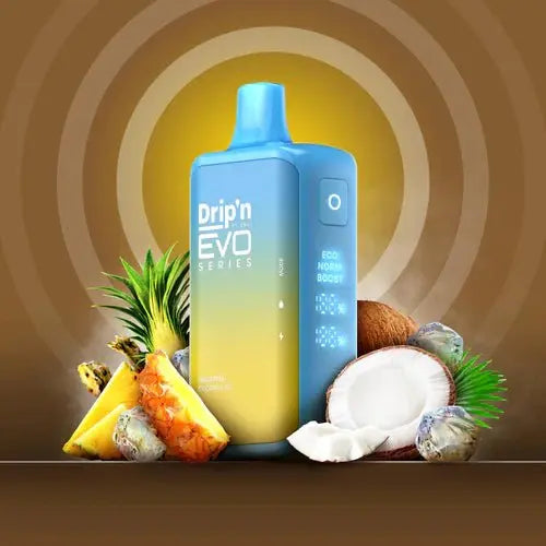 Drip'n by Envi EVO Series 28k Disposable - Pineapple Coconut lce - Vapeshop Mania
