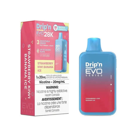 Drip'n by Envi EVO Series 28k Disposable - Strawberry Kiwi Banana lce - Vapeshop Mania