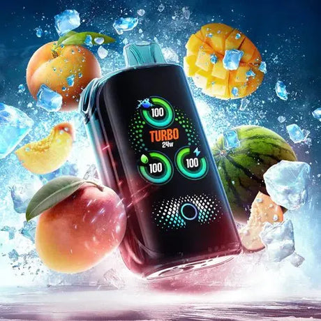 Drip'n by Envi x Fasta Blast 30K Disposable - Mango Peach Watermelon Ice - Vapeshop Mania