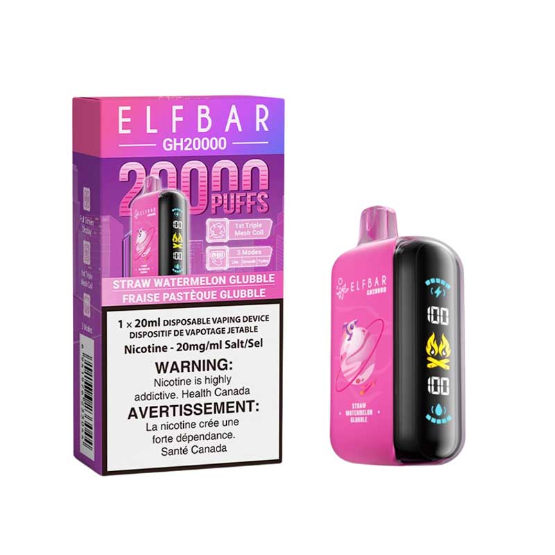 ELF Bar GH20K Disposable - Straw Watermelon Glubble - Vapeshop Mania