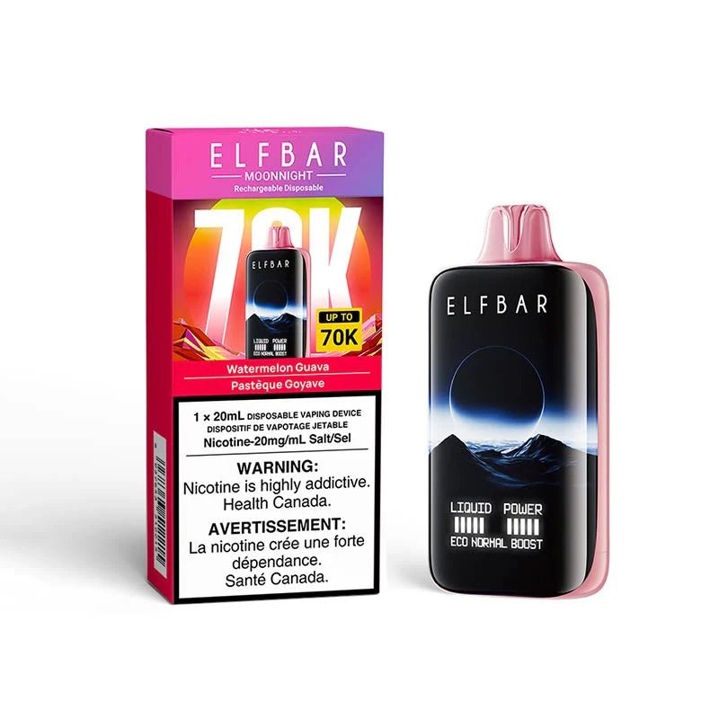 Shop ELF Bar MoonNight 70K Disposable - Watermelon Guava - at Vapeshop Mania