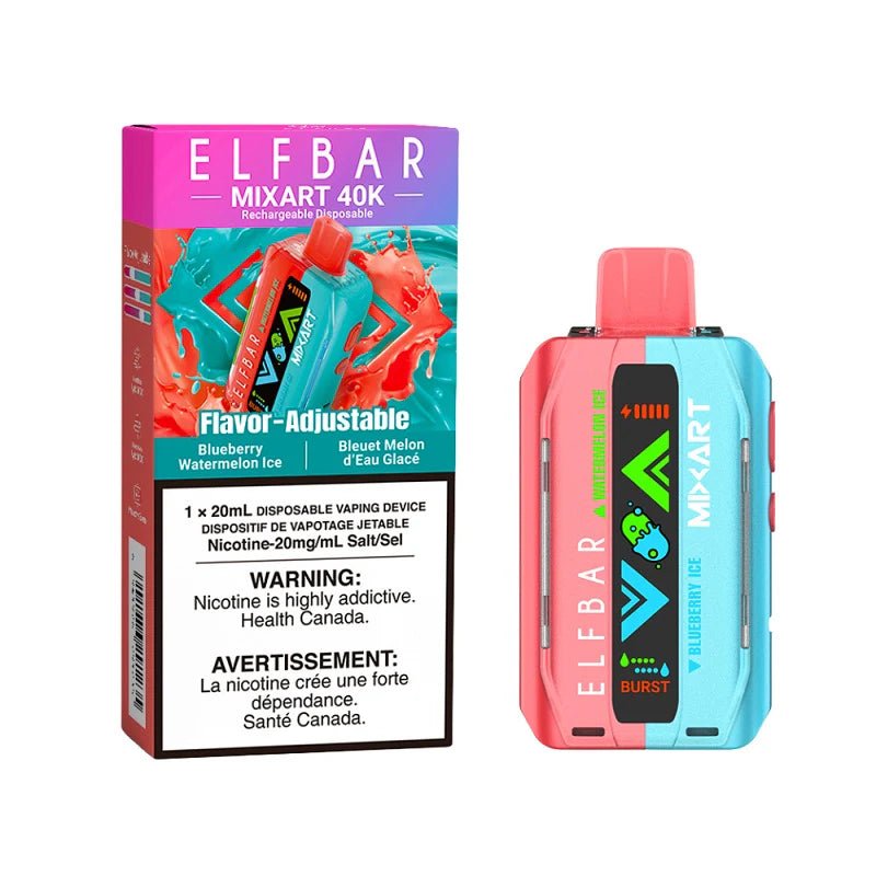 Shop Elfbar MixArt 40K Disposable - Blueberry Watermelon Ice - at Vapeshop Mania
