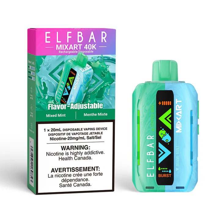 Shop Elfbar MixArt 40K Disposable - Mixed Mint - at Vapeshop Mania