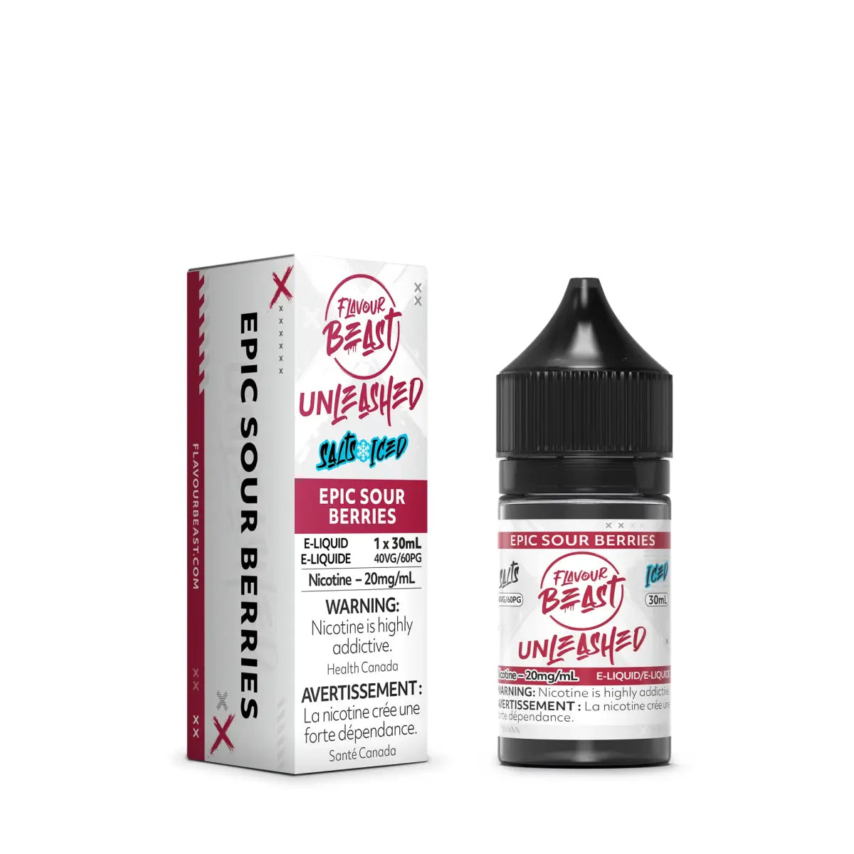 Epic Sour Berries Iced Unleashed by Flavour Beast - Salt Nic Vape Juice - Vapeshop Mania