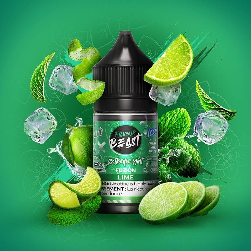 Extreme Mint Fuzion Lime (Iced) by Flavour Beast - Salt Nic Vape Juice - Vapeshop Mania