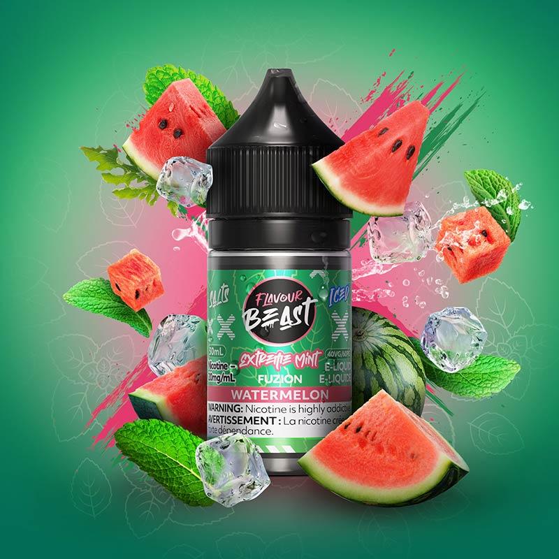 Extreme Mint Fuzion Watermelon (Iced) by Flavour Beast - Salt Nic Vape Juice - Vapeshop Mania