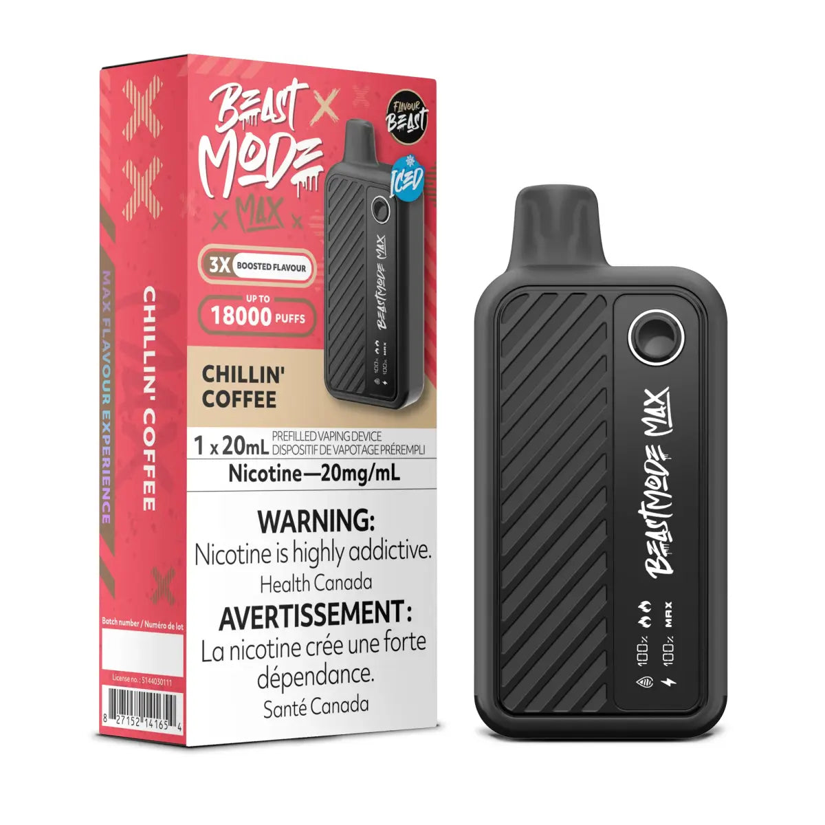 Flavour Beast Beast Mode Max 18K Disposable - Chillin' Coffee (Iced) - Vapeshop Mania