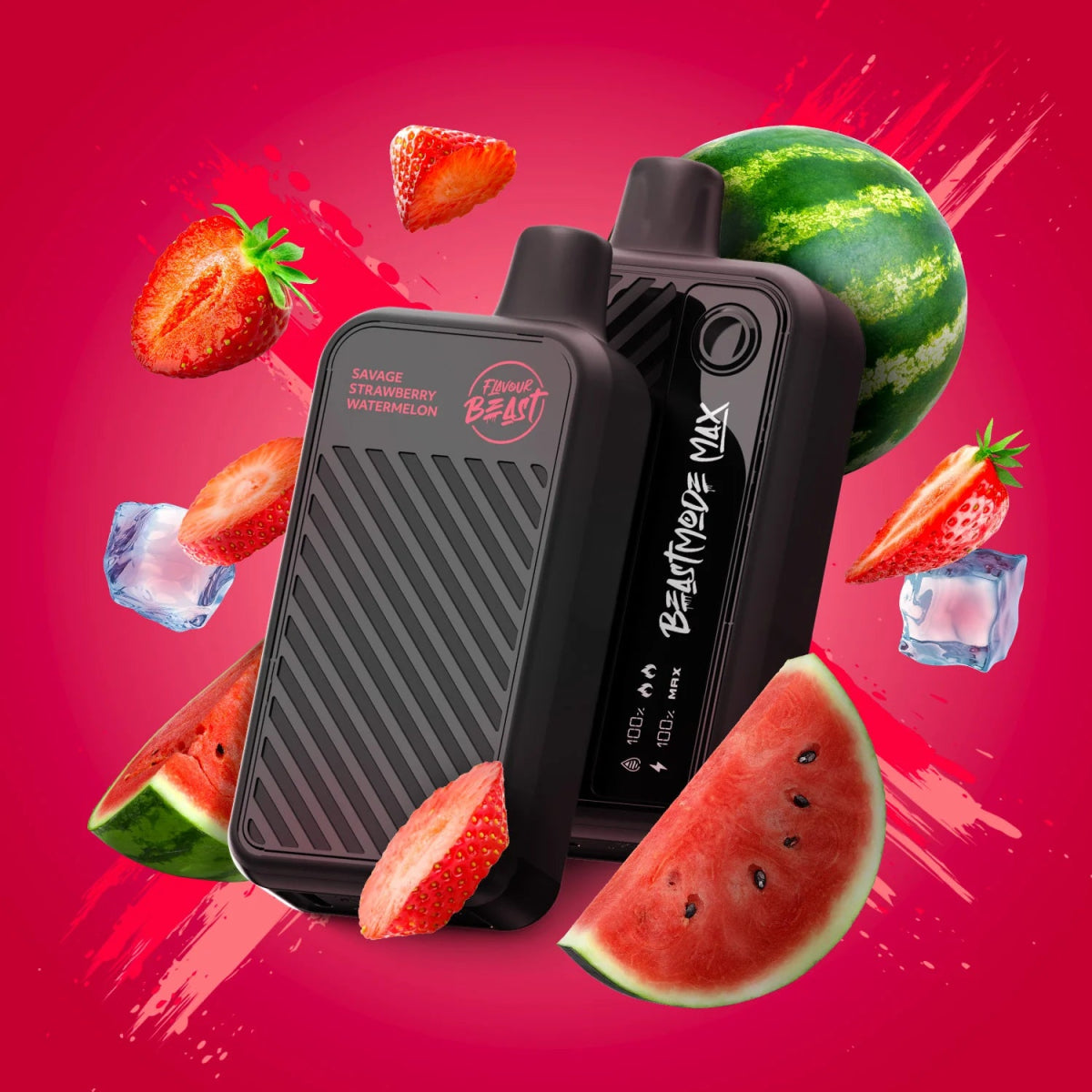 Flavour Beast Beast Mode Max 18K Disposable - Savage Strawberry Watermelon (Iced) - Vapeshop Mania