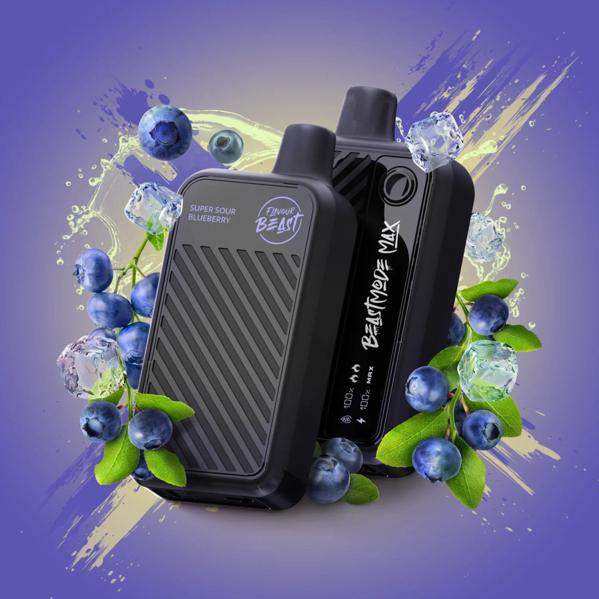 Flavour Beast Beast Mode Max 18K Disposable - Super Sour Blueberry (Iced) - Vapeshop Mania