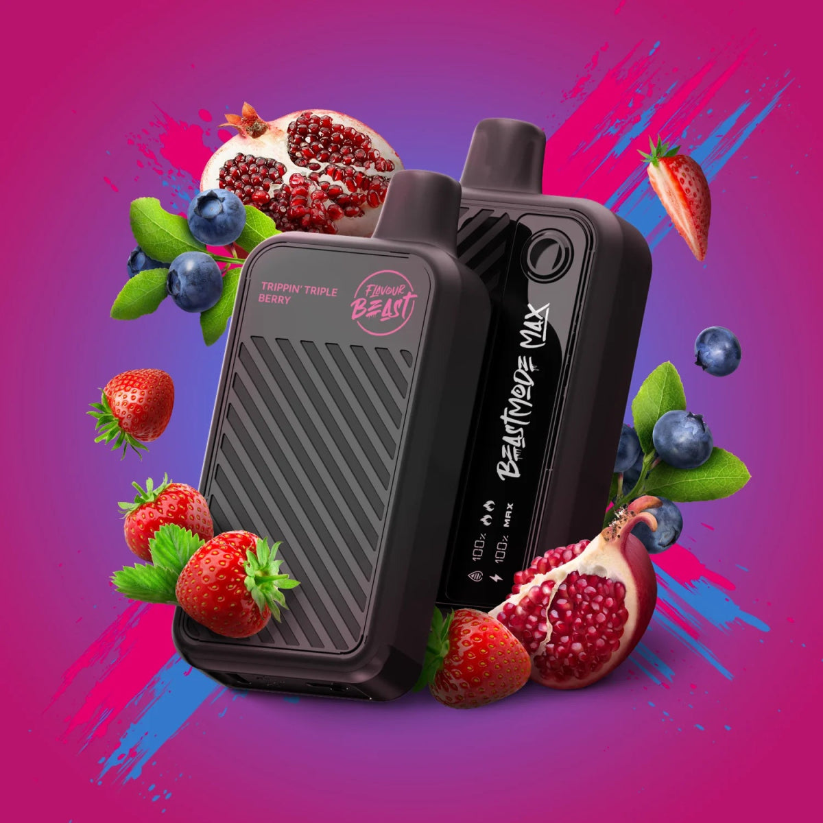 Flavour Beast Beast Mode Max 18K Disposable - Trippin' Triple Berry - Vapeshop Mania