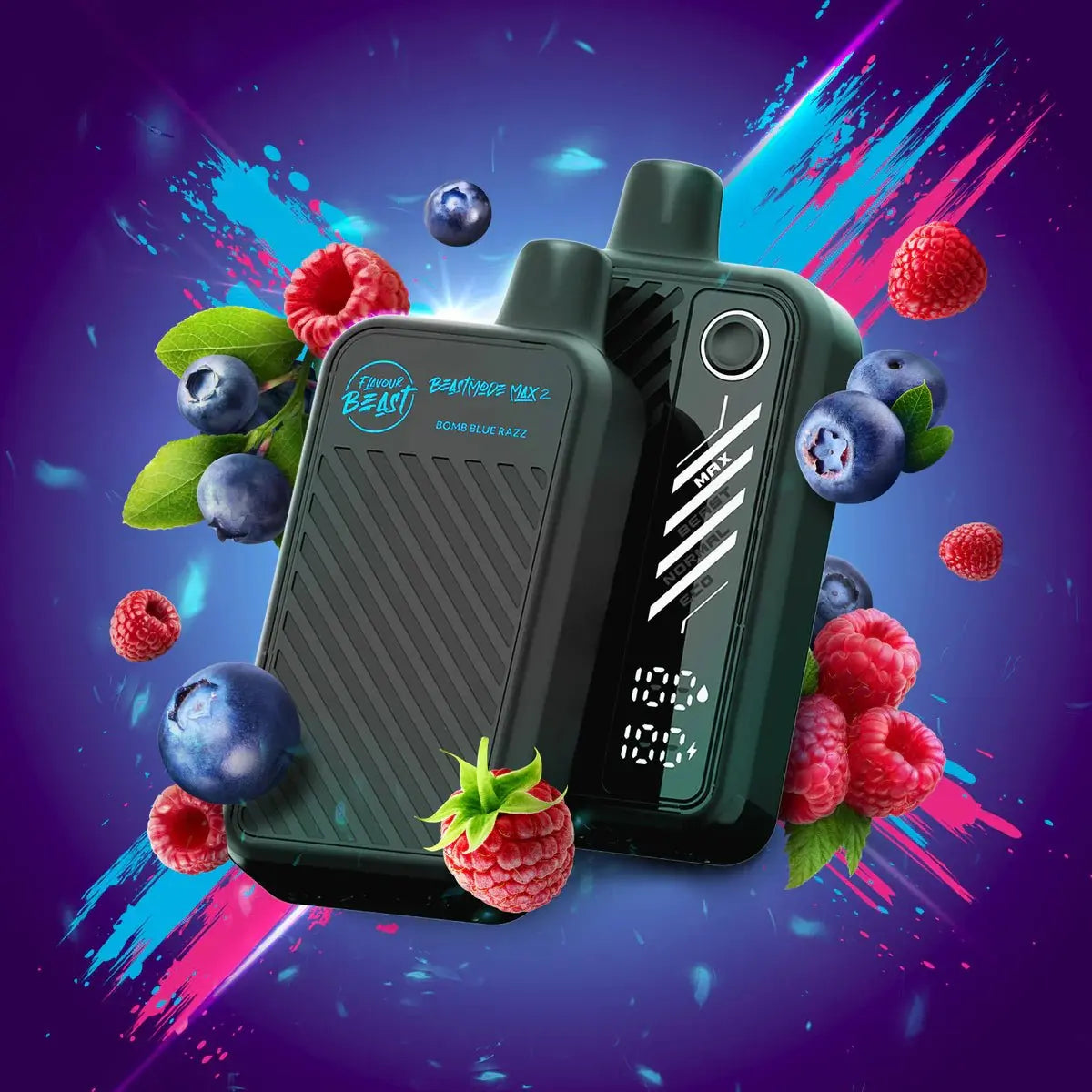 Flavour Beast Beast Mode Max 2 50K Disposable - Bomb Blue Razz - Vapeshop Mania