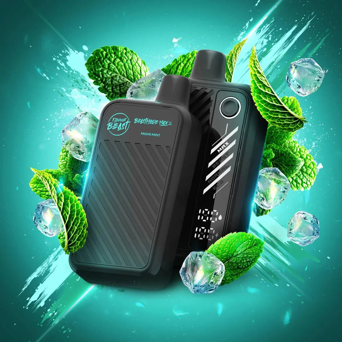 Flavour Beast Beast Mode Max 2 50K Disposable - Miami Mint Iced - Vapeshop Mania