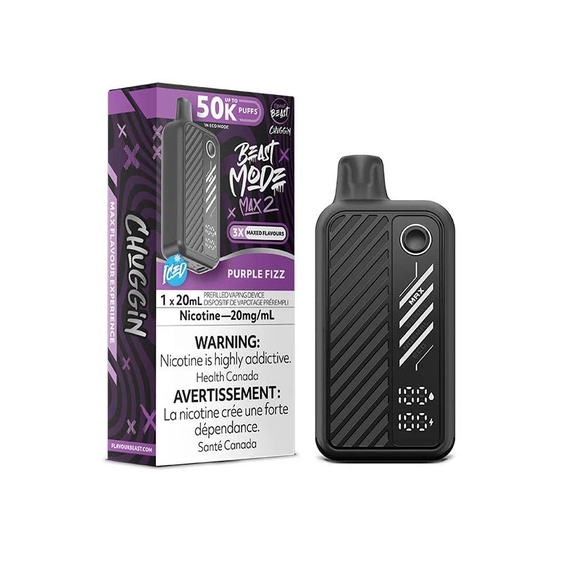 Shop Flavour Beast Beast Mode Max 2 50K Disposable - Purple Sparkle - at Vapeshop Mania