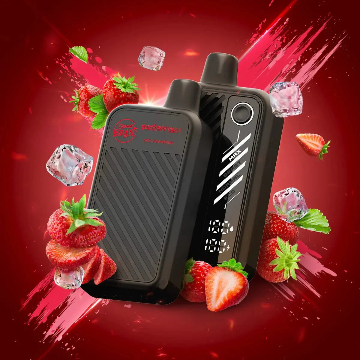 Flavour Beast Beast Mode Max 2 50K Disposable - Sic Strawberry Iced - Vapeshop Mania