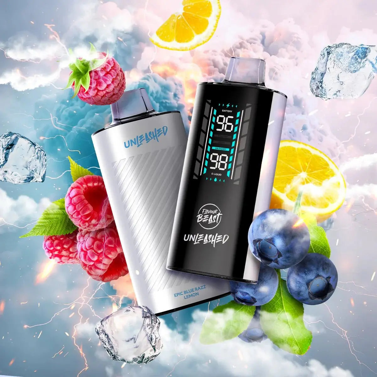 Flavour Beast Unleashed DCP 20K Disposable - Epic Blue Razz Lemon (Iced) - Vapeshop Mania