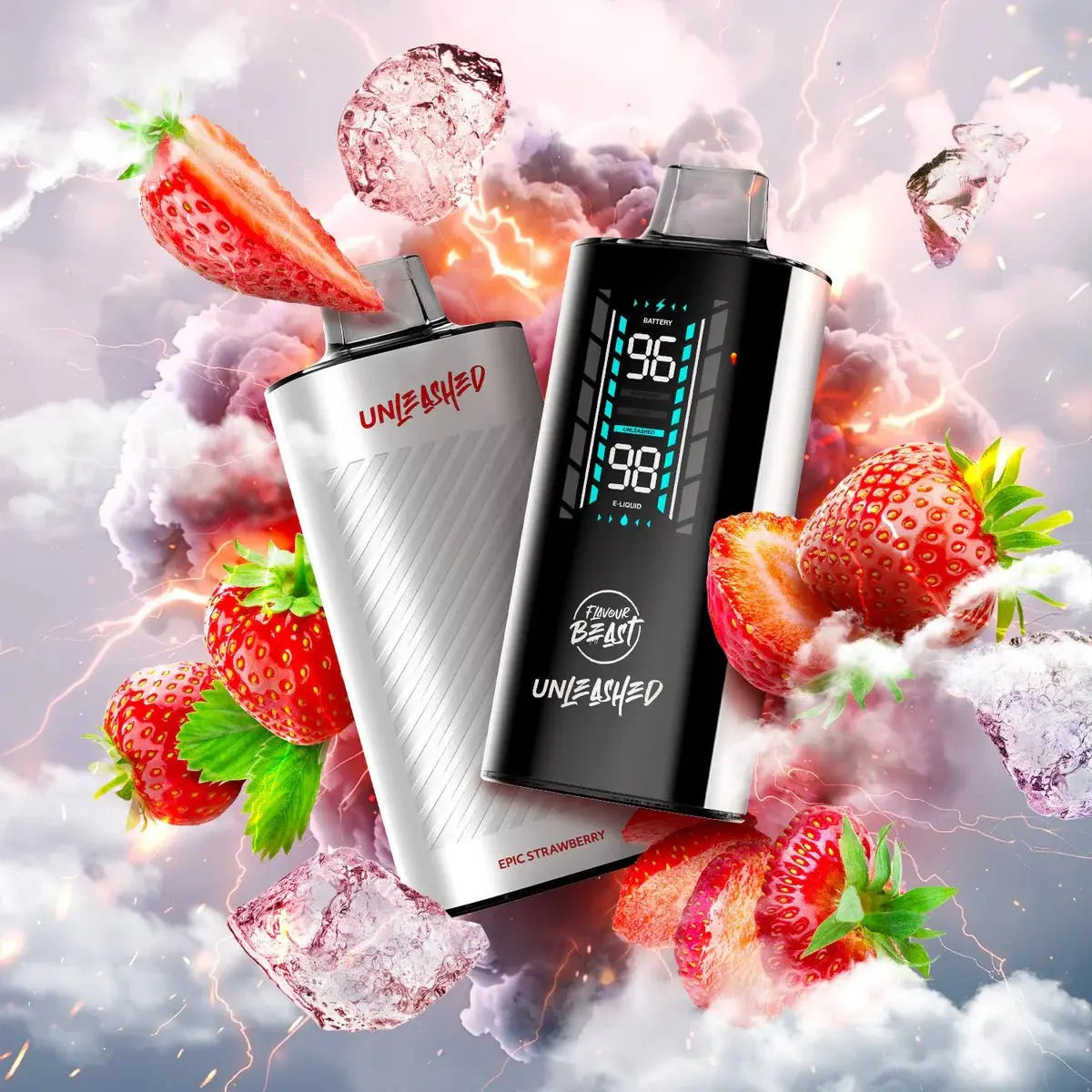 Flavour Beast Unleashed DCP 20K Disposable - Epic Strawberry (Iced) - Vapeshop Mania