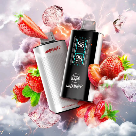 Flavour Beast Unleashed DCP 20K Disposable - Epic Strawberry (Iced) - Vapeshop Mania