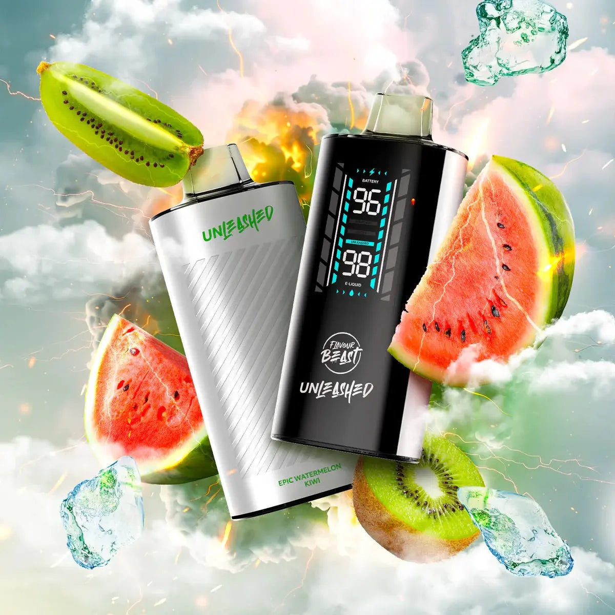 Flavour Beast Unleashed DCP 20K Disposable - Epic Watermelon Kiwi (Iced) - Vapeshop Mania