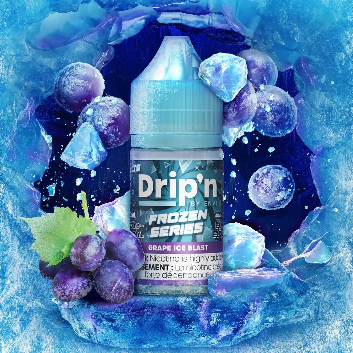 Shop Grape Ice Blast by Drip'n Envi Frozen - Salt Nic Vape Juice - at Vapeshop Mania