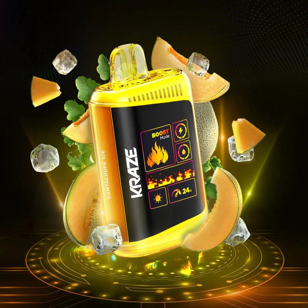 Kraze HD Mega 20K Disposable - Cantaloupe Ice - Vapeshop Mania