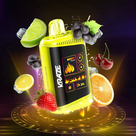 Kraze HD Mega 20K Disposable - Fruit Flash Ice - Vapeshop Mania