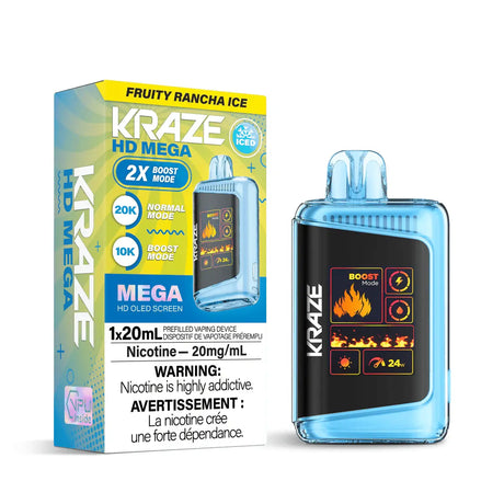 Kraze HD Mega 20K Disposable - Fruity Rancha Ice - Vapeshop Mania