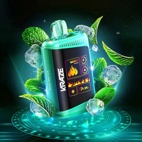 Kraze HD Mega 20K Disposable - Miami Mint Ice - Vapeshop Mania
