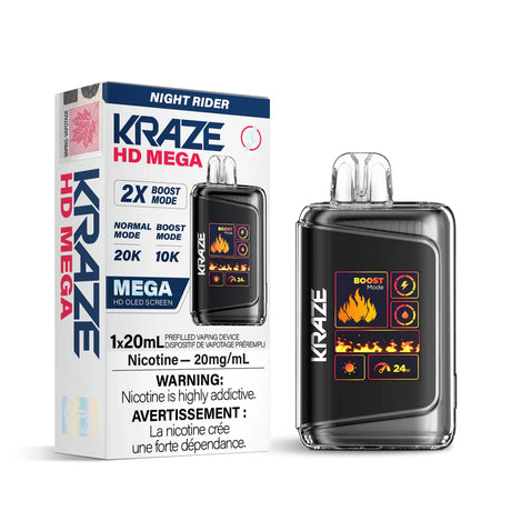 Kraze HD Mega 20K Disposable - Night Rider - Vapeshop Mania