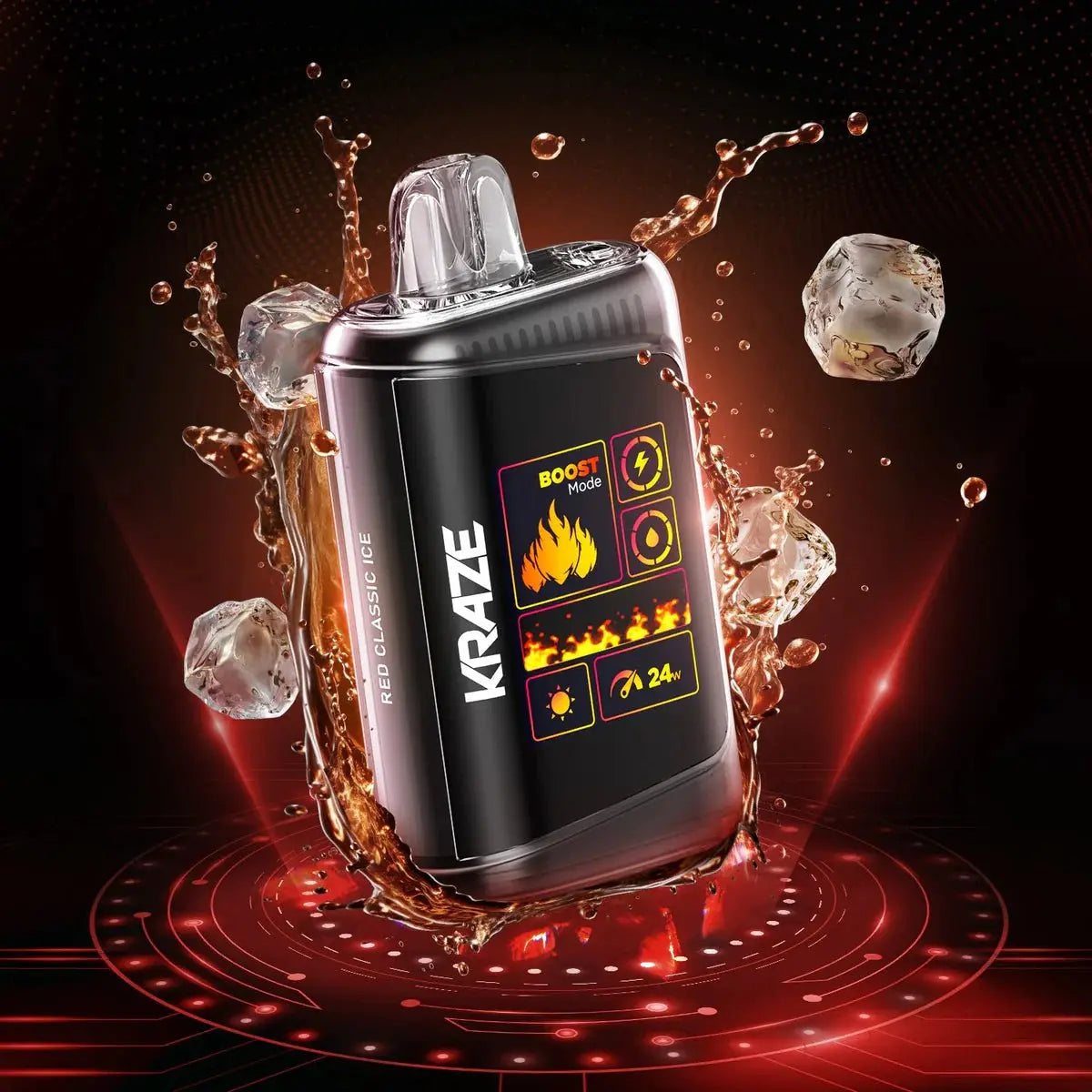 Kraze HD Mega 20K Disposable - Red Classic Ice - Vapeshop Mania