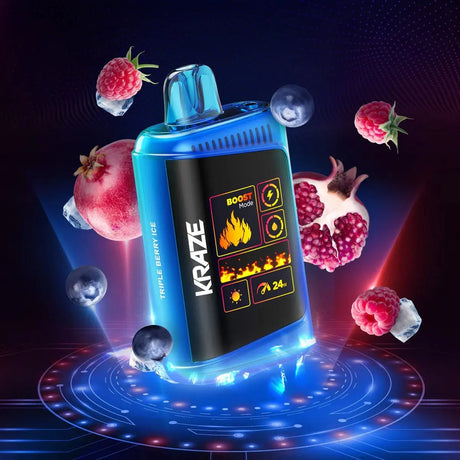 Kraze HD Mega 20K Disposable - Triple Berry Ice - Vapeshop Mania