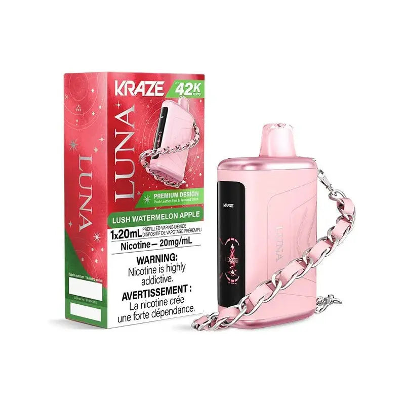 Shop Kraze Luna 42K Disposable - Lush Watermelon Apple - at Vapeshop Mania