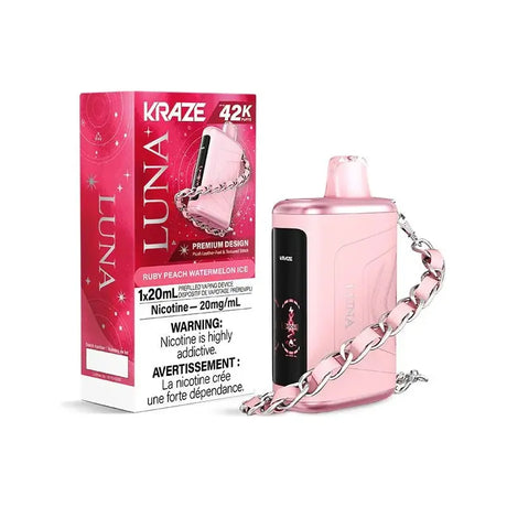 Kraze Luna 42K Disposable - Ruby Peach Watermelon Ice - Vapeshop Mania