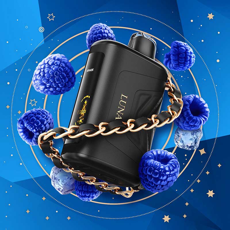 Kraze Luna 42K Disposable - Sapphire Blue Razz Ice - Vapeshop Mania