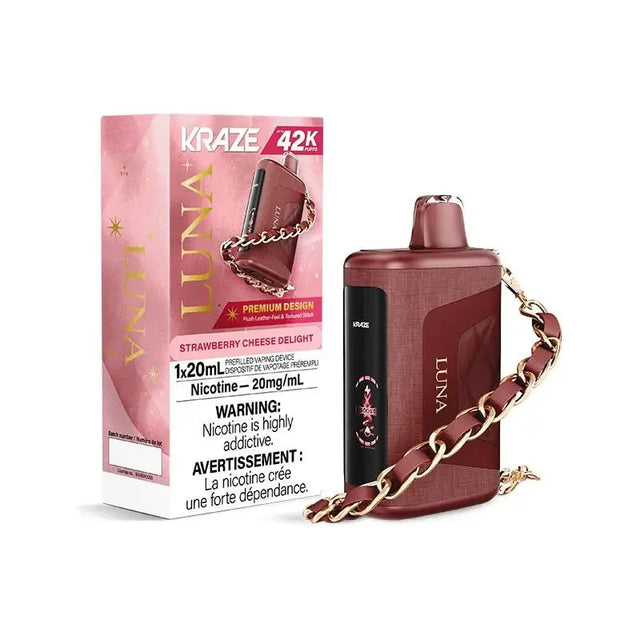 Kraze Luna 42K Disposable - Strawberry Cheese Delight - Vapeshop Mania